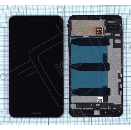 Дисплей для Asus ZenFone Go ZB690KG черный с рамкой