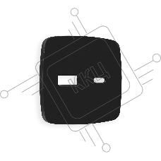 Лицевая панель OMEGA (Черный матовый) для розетки 2USB тип A+C QUANT OP8110