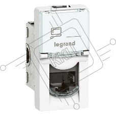 Розетка RJ 45 [076563] Legrand Mosaic категория 6 - STP - экранированная - 1 модуль - белый - LCS2
