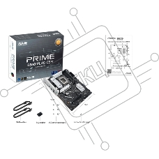 Материнская плата ASUS PRIME B860-PLUS-CSM, LGA 1851, Intel B860, 4xDDR5, 4xSATA, 3xM.2, 1xPCIe 5.0 x16, 1xPCIe 4.0 x16, 1xHDMI, 1xDP, 1x2.5Gb LAN, 2xUSB 2.0, 1xUSB 3.2 Gen 1, 2xUSB 3.2 Gen 2, 1xUSB-C 3.2 Gen 2x2, 3x3.5 мм, 7.1, ATX