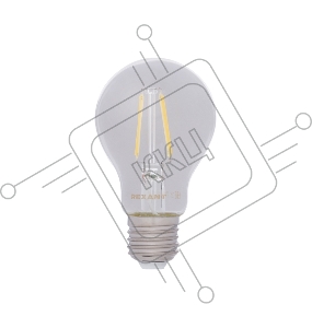 Лампа филаментная REXANT Груша A60 7.5 Вт 750 Лм 4000K E27 прозрачная колба