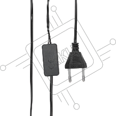 Гирлянда светодиодная Шарики 5м, 20LED, IP20, зеленый провод, свечение мульти (RG/RB), мигание, 230В NEON-NIGHT