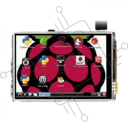 RA332   Монитор Waveshare 3.5 inch resistive touchscreen LCD screen (IPS), питание по USB, для Raspberry Pi 3
