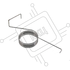 Пружина флажка датчика обходного лотка и выхода дуплекса Samsung/HP ML-1630/2850/3050/3471/SCX-4300/4824/4828 (6107-001164)