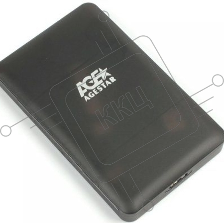 Внешний корпус для HDD/SSD AgeStar 3UBCP3 SATA пластик черный 2.5