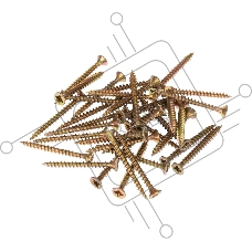 Саморез универсальный KRANZ 3.5х35, желтый цинк, пакет (50 шт./уп.)