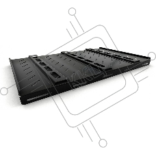 Полка стационарная усиленная Hyperline TSH3H-850-RAL9004 глубина 850 мм, с боковым креплением, нагрузка до 100 кг, для шкафов серии TTB, TTBR, 485х850мм (ШхГ), цвет черный (RAL 9004)