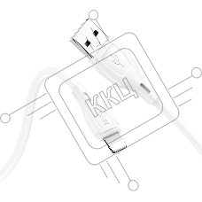Кабель USB HOCO X61 Ultimate silicone, USB - Lightning, 2.4А, 1м, белый