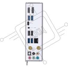 Материнская плата MAXSUN MS-eSport Z890M WIFI ICE, LGA1851, Z890, 4*DDR5, 4*SATA3, 3*M.2, USB 3.2, USB 2.0, Type-C, 1*PCIEx16, 1*PCIex4, 1*PCIex1, HDMI+DP, ATX