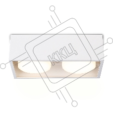 Светильник накладной TN70828/2 WH белый GX53/2 max 12W 200*100*60