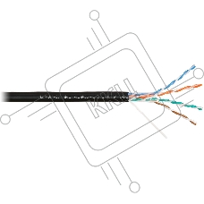 Кабель информационный Nikomax NMC 4100B-BK кат.5E U/UTP 4 пары PE внешний 305м черный