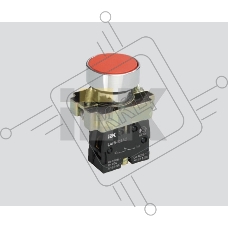 Кнопка управления LAY5-BA51 без подсветки желтая 1з    BBT60-BA-K05   IEK