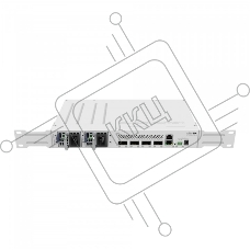 Коммутатор Mikrotik CRS504-4XQ-IN, 1x10Base-T/100Base-TX, 4xQSFP28, Switching capacity 800 Gbps