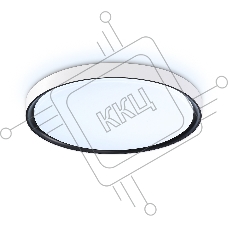 Потолочный светодиодный светильник Ambrella light FZ1247 WH/BK белый/черный IP54 20W 5000K D300*60 (Без ПДУ)