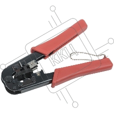 Инструмент обжимной ITK TM1-B10H для RJ-45, RJ-12, RJ-11, без фиксации, с резиновой ручкой