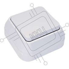 Выключатель 1-кл. ОП 10А IP20 бел. Makel 45101
