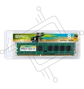 Модуль памяти DDR3 8Gb 1600MHz Silicon Power SP008GBLTU160N01/2 RTL PC3-12800 CL11 DIMM 240-pin 1.5В