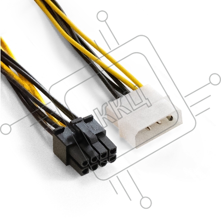 Переходник питания PCI-Express 8pin ExeGate EX-CC-PSU-62 (от 2х разъемов Molex (IDE) блока питания, 0,15м)