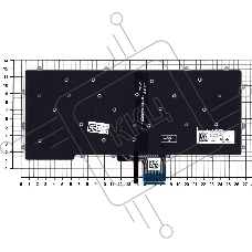 Клавиатура для ноутбука Dell Latitude 13 7370 черная с подсветкой