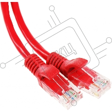 Патч-корд Premier PP12-3M/R 1000Гбит/с UTP 4 пары cat.5E CCA molded 3м красный RJ-45 (m)-RJ-45 (m)