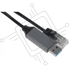 Кабель Buro BU-USB-A-LAN1000-2m USB A (m) RJ-45 (m) 2м черный (пакет)
