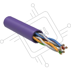 Витая пара ITK LC1-C5E04-126  U/UTP кат.5E 4x2x24AWG LSZH фиолетовый (305м)