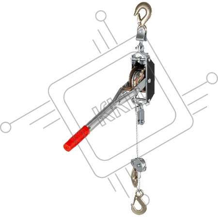 Лебедка рычажная, тяга - 2 т, подъем - 0,8 т, одинарное храповое колесо// Matrix