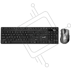 Комплект клавиатура + мышь беспроводной Genius KM-8216S, 2.4GHz, KM-8216S + Ergo 8100S AI