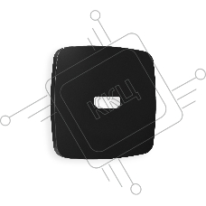 Лицевая панель OMEGA (Черный матовый) для HDMI розетки QUANT OP8140