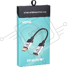 Кабель VCOM DISPLAY PORT TO HDMI 4K 0.15 M CG621M-0.15