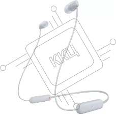 Гарнитура вкладыши Sony WI-C100 белый беспроводные bluetooth шейный обод