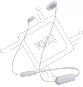 Гарнитура вкладыши Sony WI-C100 белый беспроводные bluetooth шейный обод