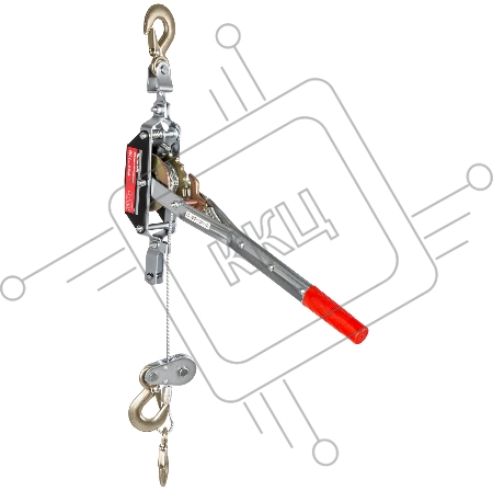Лебедка рычажная, тяга - 2 т, подъем - 0,8 т, одинарное храповое колесо// Matrix