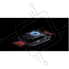 Компьютер Chuwi HeroBox  Intel N-series N100(0.8Ghz)/8192Mb/256SSDGb/Int:Intel UHD Graphics 600/BT/WiFi/war 1y/0.59kg/Black/Win11Pro + USB2.0*2/USB3.0*2/Type-C*1/HDMI*1/VGA*1/RJ45*1/WIFI6,BT5.2/bracket