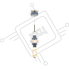 Светильник Ambrella light LH53121 GD/WH/GB золото/белый/серо-синий 19W 3000K D160*1880