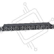 Патч-панель Cabeus PLHD-48-Cat.6-SH-Dual IDC-1U 19