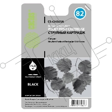 Картридж струйный Cactus CS-CH565A №82 черный (72 мл) для HP DJ 510