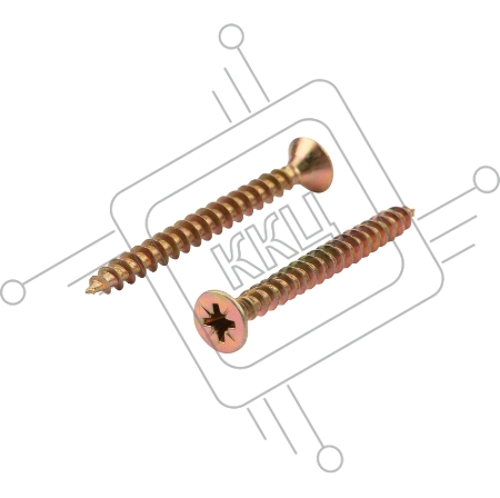 Саморез универсальный KRANZ 5х50, желтый цинк, упаковка поставщика ( 4 000 шт. )
