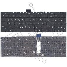 Клавиатура для ноутбука Asus X502 X502CA X502C черная (плоский Enter)
