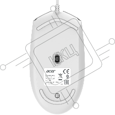Клавиатура + мышь Acer OCC504 клав:белый мышь:белый USB Multimedia (ZL.ACC11.00N)