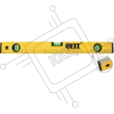 Уровень FIT 18206 Стайл  600мм 0.5мм/м 3 глазка