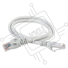 Коммутационный шнур (патч-корд) ITK , кат.5Е UTP, 0,5м, серый 