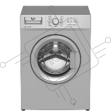 Стиральная машина Beko WRE 65P1 BSS серебристый, загрузка фронтальная 6 кг, 1000 об/мин., класс: А