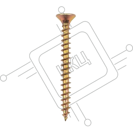 Саморез универсальный KRANZ 5х50, желтый цинк, упаковка поставщика ( 4 000 шт. )