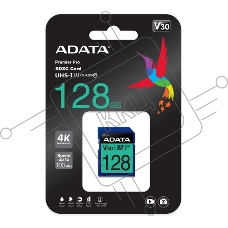 Флеш карта SD ADATA 128Gb ADATA Premier Pro SDXC Class 10 UHS-I U3 V30S 95/60 MB/sФлеш карта SD Флеш карта SD ADATA 128Gb ADATA Premier Pro SDXC Class 10 UHS-I U3 V30S 95/60 MB/sФлеш карта SD