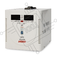 Стабилизатор напряжения Powerman AVS 3000D White (3000ВА, 16А, КПД 98%,циф. индикация вх./вых. напряж.)