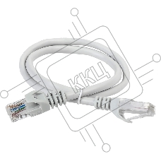 Коммутационный шнур (патч-корд) ITK, кат.5Е UTP, 1м, серый