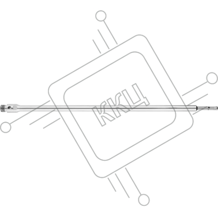 Переходник ЗУБР 29187-600  державка для бур коронки SDS+ конусное крепление L600мм М22