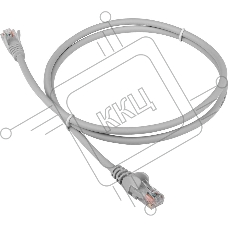 Патч-корд LANMASTER LSZH UTP кат.5e, 1.5 м, серый