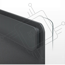 Папка-планшет Deli Nusign ENS503 BLACK A4 пенополипропилен черный на подставке